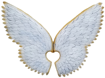SK10558 - Metal Wall Art - White Angel Wings