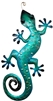 Metal Wall Art - Large Blue Gecko