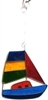 SK10591 - Resin Suncatcher - Colour Sail Boat Design