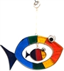 SK10603 - Resin Suncatcher - Rainbow Double Fish Design