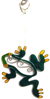 SK10604 - Resin Suncatcher - Green Frog Design