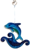 SK10605 - Resin Suncatcher - Blue Leaping Dolphin Design