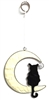 SK10613 - Resin Suncatcher - Black Cat on the Moon Design