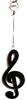 SK10615 - Resin Suncatcher - Black Treble Clef Design