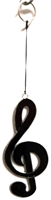 SK10615 - Resin Suncatcher - Black Treble Clef Design