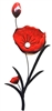 SK10643 - Red Poppy Floral Stem