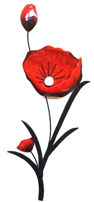 SK10643 - Red Poppy Floral Stem