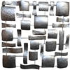 SK10654 - Silver Abstract Grid