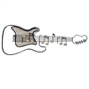 Electric Metal And Wood Guitar metal wall art