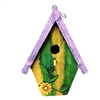 Ornament metal garden bird box