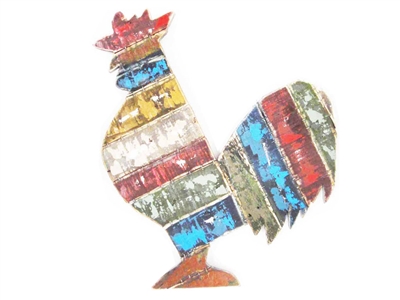 Cockerel rooster wood wall art