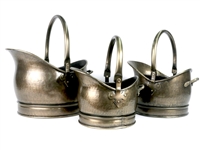 SK9631 - Set Of 3 Antique Finish Coal Buckets