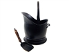 SK9634 - Black Finish Helmet Coal Bucket And Shovel