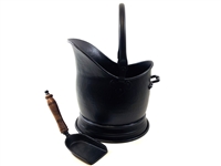 SK9634 - Black Finish Helmet Coal Bucket And Shovel