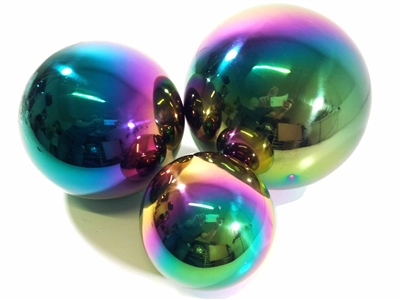 Stainless steel garden gazing balls