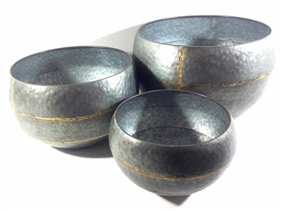 Set Of 3 Round Planters