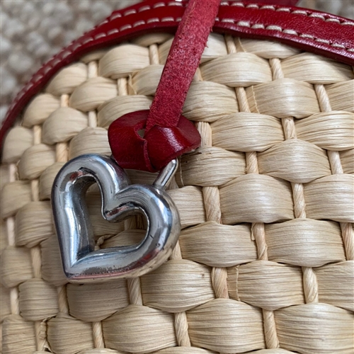 BRIGHTON Woven Soft Straw Basket Purse Black Leather Trim Shoulder or  Handbag | eBay