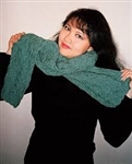 Dancing Flames Reversibly-Textured and Cabled Scarf