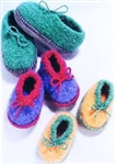Crocheted Felt Slippers