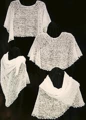 Crocheted Cobweb Capelets & Shawls