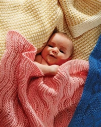 Easy Knit Baby Blankets Collection 1