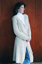 Neck Down Long Hooded Cardigan