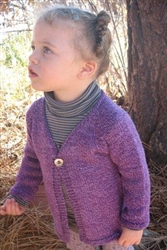 Girl's One Button Cardigan