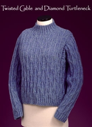 Twisted Cable and Diamond Turtleneck