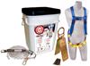 3M Protecta Fall Protection Compliance in a Can&trade; Fall Protection Kit, 25 Pieces, 310 lb Weight Capacity, Black&#047;White