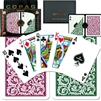 BURGUNDY/GREEN POKER CARDS