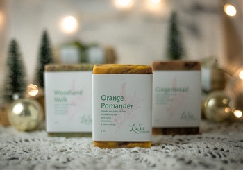 orange pomander holiday soap