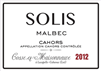 Cosse et Maisonneuve "Solis" Malbec  (Cahors, France) (750ml)