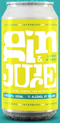Interboro Spirits Lemon Ginger Gin & Juice Single Can (1x355ml)