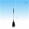 TRAM 1159-WB Mobile Antenna NMO Mounting VHF 136-174 MHz 6/8 Wave 4.1 dBd Gain, 200 Watts Rating, No Ground Needs