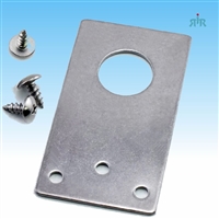 TRAM 1255-F Flat 3/4" Hole Stainless Steel Bracket for NMO Antenna Mount
