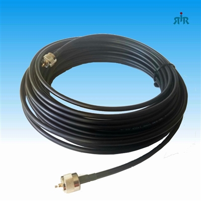 LMR-240 Coaxial Cable Low Loss, 50 Ohms. 50 ft with PL259 Connectors Assembled