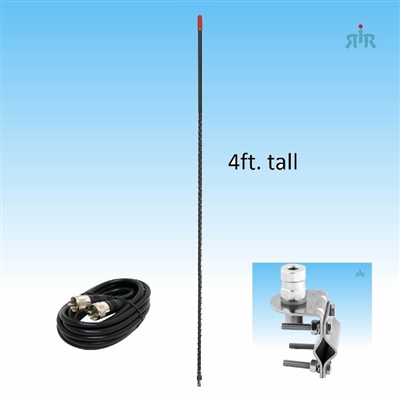 4BHC CB Antenna 26-28 MHz with Mirror Mount and Cable