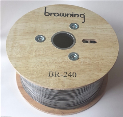 Coaxial Cable LMR240 Type, 50 Ohms, 200 ft.  Reel.  Browning BR240