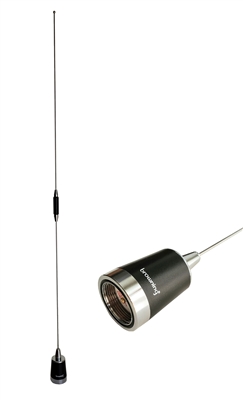 Antenna Mobile, No-Ground Plane, UHF 450-470MHz, Tunable, 5.5 dBd Gain, NMO Mounting, 200 Watts Power Rating