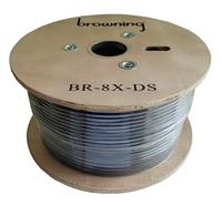 RG8X Double Shield Flexible Coax Cable, Stranded Bare Copper Center. 200 Ft. Wood Reel.