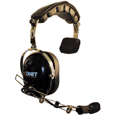 Klein Electronics Comet Single-Muff High Noise Headset With Swivel-Boom Microphone.