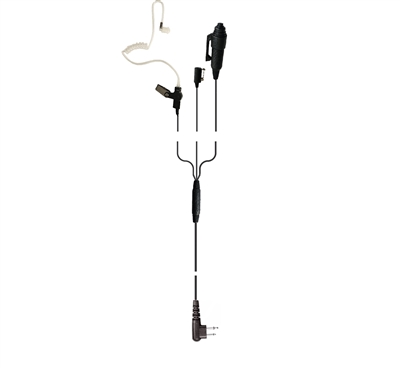 Earpiece 3-Wire with Mic and PTT for Motorola Radios With M1 Connector