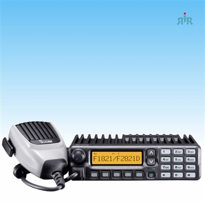 Icom F2821D 23 UHF P25 upgradable 45W mobile radio with 256 channels