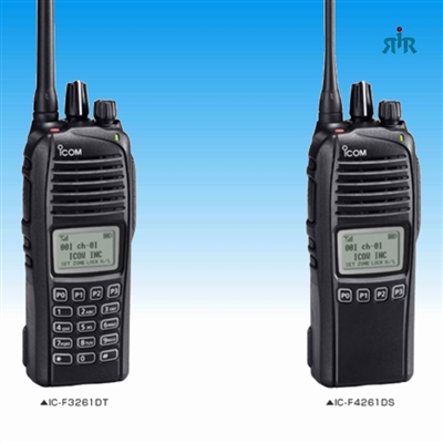 Icom F3261DS(DT) VHF, F4261DS(DT) UHF Analog, LTR, IDAS digital radio, 512 channel, GPS