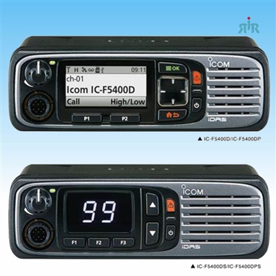 Icom F5400 VHF, F6400 UHF IDAS radios, 1024 channels GPS, Bluetooth