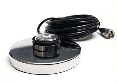 Magnet NMO Antenna Mount 5" Chrome Steel NB90