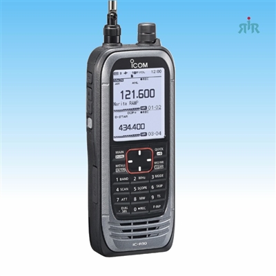 ICOM R30 Dual Band Analog and Digital Scanner Radio 0.1â€“3300 MHz with Recording and GPS
