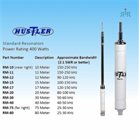 HUSTLER RM Series Antenna Standard Resonators 10-80 Meters (3.5-30 MHz)