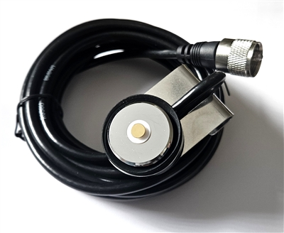 Trunk NMO Antenna Mount with 17" Coax Cable and Connector Assembly