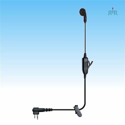 Klein Electronics VAPOR Earpiece Single-Wire for Kenwood, Motorola, Vertex-Standard Radios.